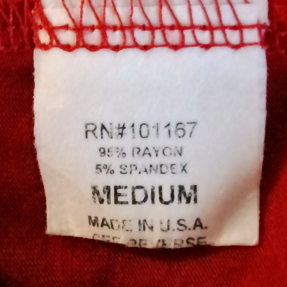 🦋 K & C Ruffle Sleeve Blouse Top Rust Boat Neck Size M - Picture 6 of 7